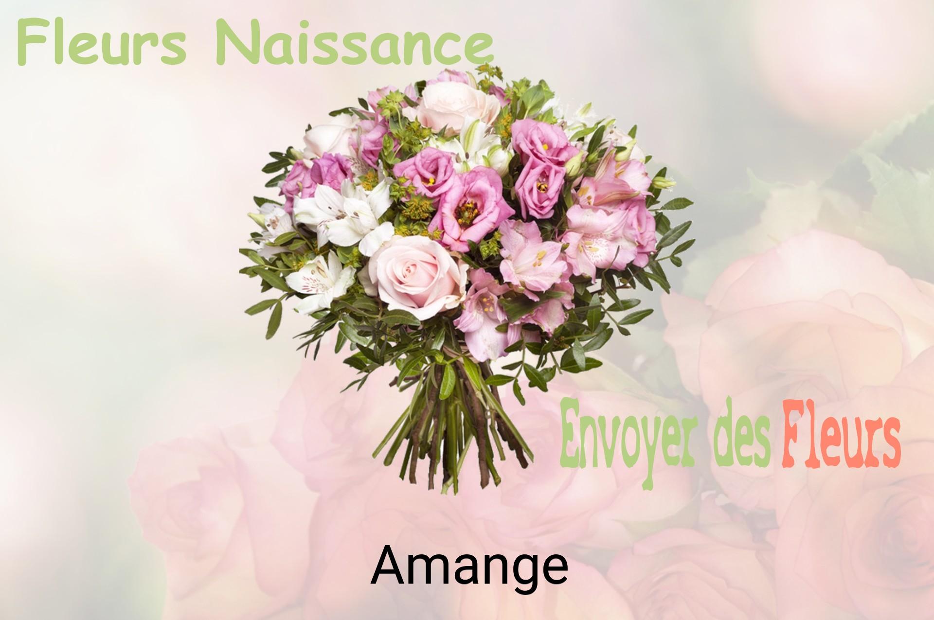 Bouquet de fleurs de naissance livré à Amange
